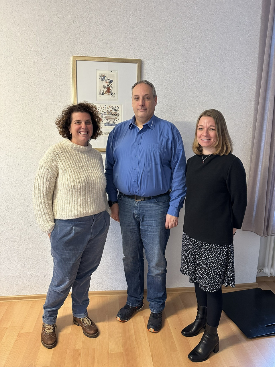 v.l.n.r.: Kathrin Seibert, Daniel Leridez, Christine Rung